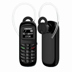 0.66″ BM70 Small Cellphone Unlocked Keyboard 2G GSM Alarm Clock Low Radiation Headset Mini Portable Backup Phone
