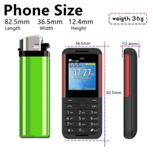 1.3 Inch Display BM5310 Mini Feature Phone 3 SIM Card 2G GSM Network Dial Call Small Pocket Button Mobile Phone