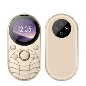 1.39″ Inch Zinc Alloy Metal Frame Mini Pocket Mobile Phone Screen Magic Voice Speed Dial 2 SIM Loudspeaker FM Phone