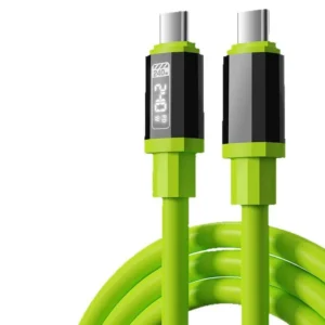 1.5M Type C To Type C Interface Data Cable 240W E Marker Fast Charging Cable For Phone Laptop Tablets