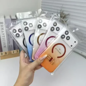 1.5mm 2 in 1 TPU PC Clear Transparent Shockproof Phone Case for iPhone Mobile Accessory Protection
