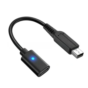 10cm USB C 3DS 2DS DSi NDSi Series Extension Cord Charging Cable TPE Material Supports USB A USB C Connections Blue