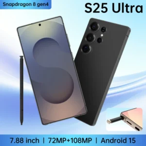 16G+1TB 6.8″ 5G Smartphone S25 Ultra Android 15 108MP CDMA LTE 144Hz LED Deca Core 65W Quick Charge Built-in Pen Global Unlocked
