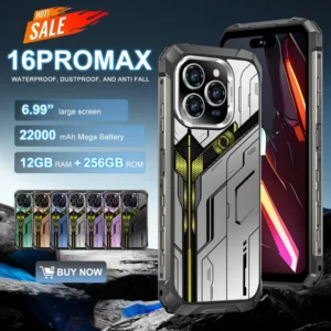 16pro Max Rugged Smartphone 5G Highly Durable Supports GPS Night Vision Shockproof Game IP68 Large Battery Long Battery Life