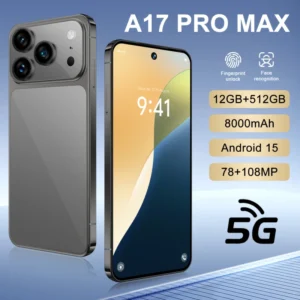 17 Pro Max Premium 5G Smart Phone 7.3 Inch Large HD Screen Dual SIM Deca Core CPU 108MP Rear