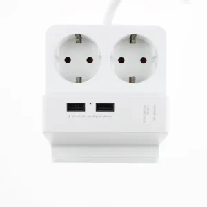 2-Port 16A Multi-Functional USB Charger Phone Holder Extension Socket For EU/US