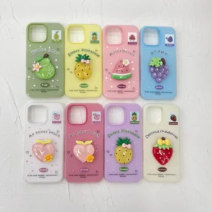 2 in 1 Hard Feel Phone Case Large Hole Design DIY 3D Lovely Patterns for iPhone 17 Series Multiple Models Unique Style