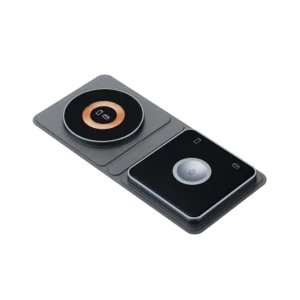 2 in 1 Wireless Charger Stand Foldable Charging Station Travel Charger for iPhone Charger Power Adapter