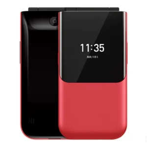 2.4 Inch IOS Dual SIM 2G GSM Flip Smartphone for Elderly Students with OLED HD Display 2MP Camera TF Card Slot