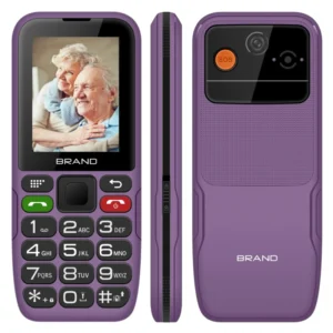 2.4 Inch Screen SOS Button 4G Rugged Bar Phone 1800mAh Big Battery 48+128MB Memory