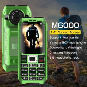 2.4 Inch Torch Rugged Cell Phone with Big Button Keypad FM Feature Shockproof Smartphone