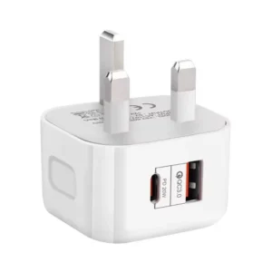 20W A+C Dual USB Adapter Fast Charging 5A Output AU Socket PD 3.0 5V/3A 9V/2A 60Hz UK Plug Mobile Phone Charger