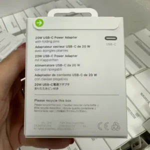 20W USB-C Adapter Charger US EU UK Plug Type-C Wall Charger for iPhone 16 15 14 13 12 Pro Max