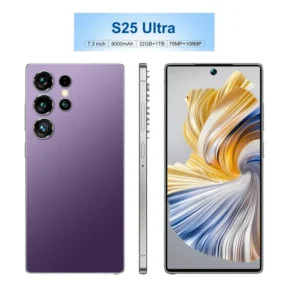 22G+1TB S25 Ultra Deca Core 108MP Smart Android 15 HD Phone LTE Dual SIM Standby Global Language Versions Unlocked Built-in