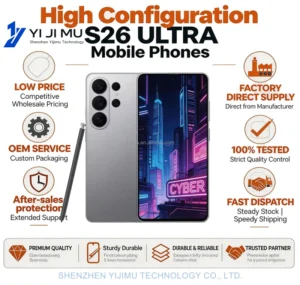 22G+2TB S26 Ultra 5G Gaming Phone 108MP Camera Built In Pen Dual SIM Unlocked Global Version