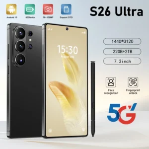 22GB+2TB S26 Ultra 7.3 Inch 108MP Deca Core 5G Android 15 Unlocked Dual SIM Smartphone