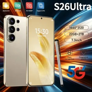 22GB+2TB S26 Ultra Android 16 7.3 Inch 8000mAh Mobile Phone 5G Dual SIM Unclocked 108MP Camera Deca Core Smartphone