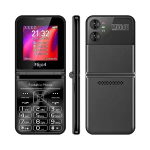2G Flip Android Feature Phone Dual SIM with 2.6inch Display Screen Unlocked Foldable Mobile Phone