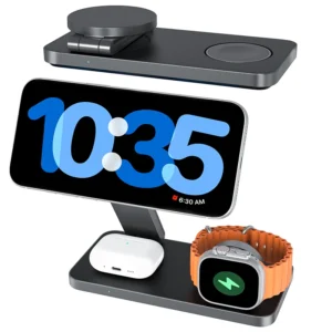 3-in-1 Magnetic Wireless Charger Stand All-in-One PD Wireless Charging Station Type-C for Mobile Devices Smart Watches