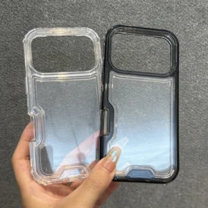 3 in 1 Transparent Heavy Duty Armor Phone Case for IPhone 17 16 15 14 13 12 11Pro Max Air Full Shockproof Hard Back Cover