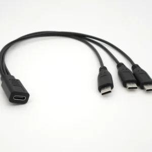 3 in 1 USB C Splitter Charge Cable USB C Female to 3 Type C Male Charging Cord