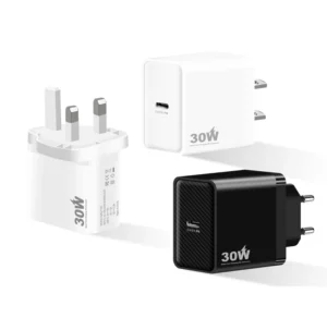 30W PD Fast Charger Power Supply Adapter for Laptop Mobile Phone Earphones EU US UK Plug USB C 5V 3A