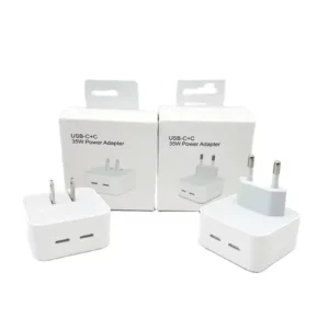 35W PD 5V/3A Dual Port Type C Fast Charging Travel Wall Charger for Smartphone