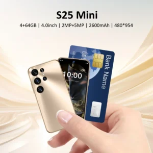 4.0 Inch Small Screen S25 Mini Unlocked Phone Global Network Dual SIM 4GB RAM 64GB ROM Android Smartphone