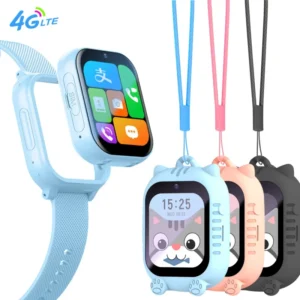 4G Android Children’s Phone & Watch with IPS Display GPS Video Calling SOS HD Camera Payment Neck wrist Wear IP67 Waterproof