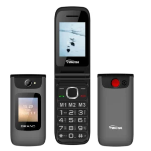 4G Flip Phone 2.4/1.77” Mobile Phone with SOS Button, Easy Menu and Big Fonts Old Button Flip Phone