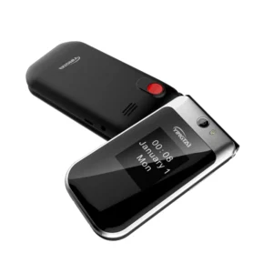 4G Flip Senior Smart Phone with Keypad SOS Dual Sim 1450 MAh 0.08MP Large Font