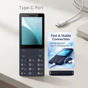 4G LTE Android Smart Phone with Touch Screen Dual SIM French & German Languages Support