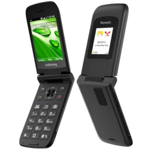 4G Mobile Phone Text to Voice Flip Mobile Phone Dual Screen 2.8/1.77 Inch Big Button Phone for Kids and Seniors