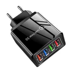 4USB Mobile Phone Multi Port Charger 5V2A Power Adapter Travel Wall Charger Plug European and American Standard Charger