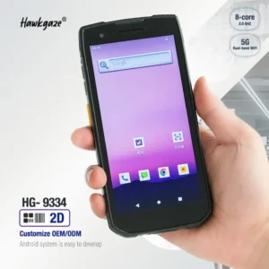 5 Inch Rugged Handheld Terminal Android PDA NFC SIM Handheld QR Barcode Scanner PDA Android 4G 12 With Ticket Scanner