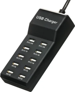 50W 10 Port Desktop USB Multi Charger USB Charging Station Multiple USB Adapter Organizer Hub