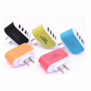 5V 1A US Travel AC DC Power Adapter USB Charger 3 USB Port