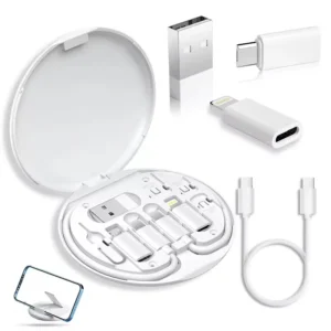 60W Fast Charge Adapter Kit with Phone Holder ABS Material Travel