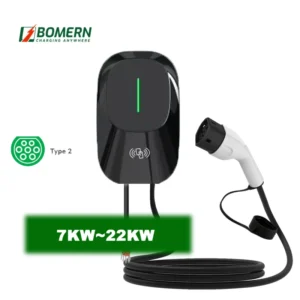 7.4kw AC Electric Vehicle EV Charger 11kw Level2 22kw Type2 Wall Smart EV Charger 11 kW Type 2 Wallbox