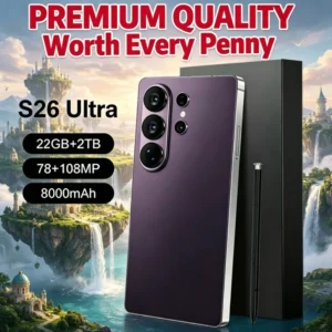 7.7 Inch 22GB+2TB S26 ULTRA Smartphone Global 5G Android 15 Mobile Phones Gaming S Pen Cellphones