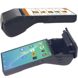 80MM 4G Android 11 7” HD Screen Handheld POS Terminal with Built-in Thermal Receipt & Label Printer NFC Support