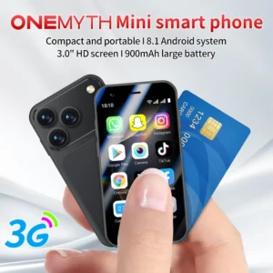 A17 Mini Android Smartphone 3.0 Inch Display 2GB RAM 16GB ROM Dual SIM Standby 3G Network Play Store Portable Small Mobile Phone