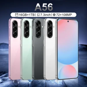 A56 Pro 16+1TB New Mobile Phone Android HD Screen Dual-SIM Dual-Standby Global 5G Cell Phone