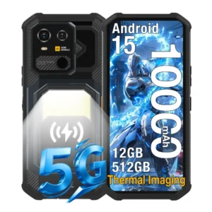 AGM G3 10000mAh Wireless Charging 24(12+12)GB+512GB Thermal Imaging Android 15 NFC 6.72 Inch FHD+ 120Hz 5G Rugged Water Resistant