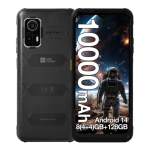 AGM H MAX Android 14 10000mAh OTG Reverse Charge 8(4+4)GB+128GB 90Hz 6.56 Inch NFC Telefonos Android Smartphone Rugged Phone