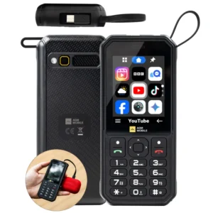 AGM Mobile M11 Rugged Power Bank 4000mAh Wifi Hotspot Dual Sim 4g Lte Unlocked Feature Phone Keypad