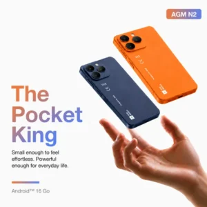 AGM N2 Octa Core QHD Small Mobile Android 16 Go 4G LTE Smartphone Dual SIM 3000mAh Battery Type C Seniors Students Travelers
