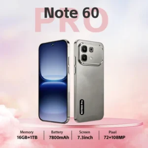 Africa Note 60 Pro 16GB 1TB Mirror Android 15 Snapdragon 8 Gen 4 108MP 7 3 Inch HD 8000mAh 5G LTE Unlocked Gaming Phone