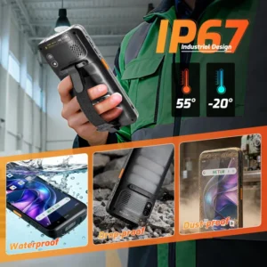 Android 11 Smartphone NFC PDA Barcode Scanner 5000mAh Battery 5.5 inch HD Display BT5.0 BLE 13MP Camera 3G RAM