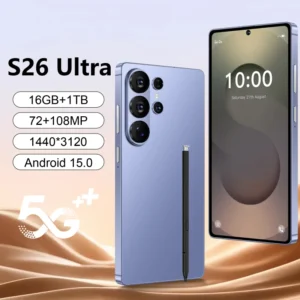 Android 5G Smartphone with 108MP Camera S26 Ultra 7.3″ Display 8000mAh Fast Charging